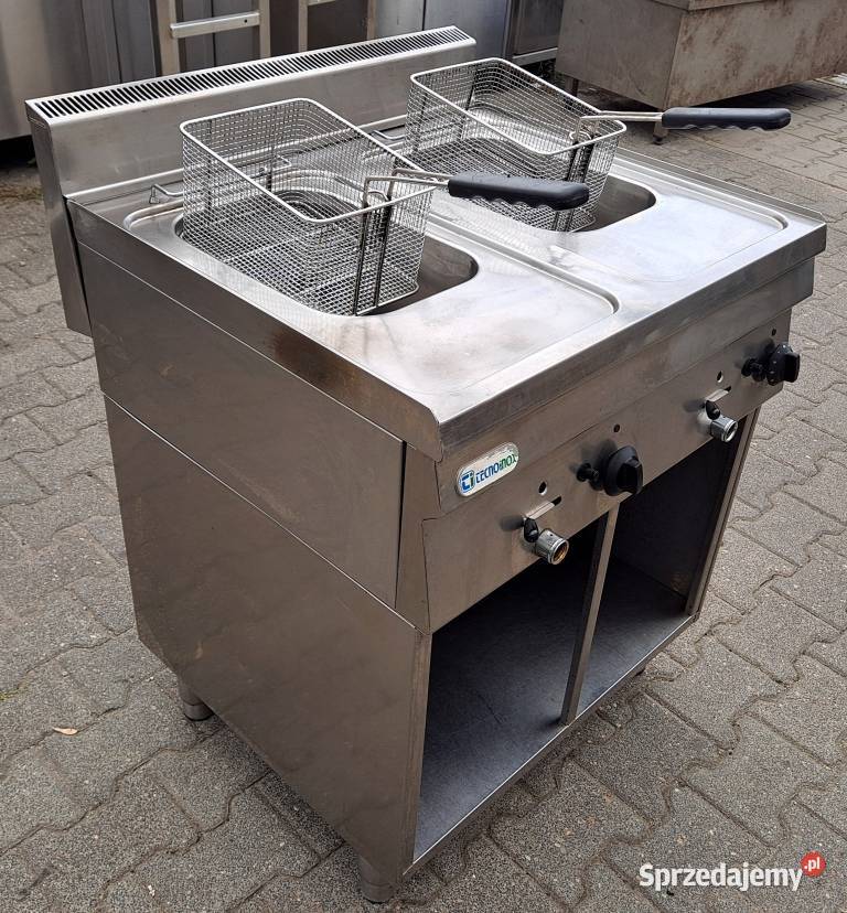 FRYTOWNICA GAZOWA 2 KOMORY 2X8L TECNOINOX M1810N Nowe Skalmierzyce sprzedam