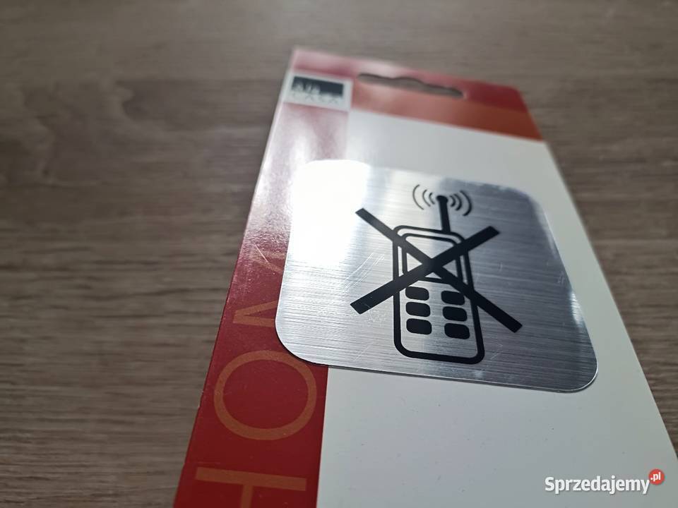 Tabliczka samoprzylepna inox zakaz telefonowania Kwidzyn sprzedam