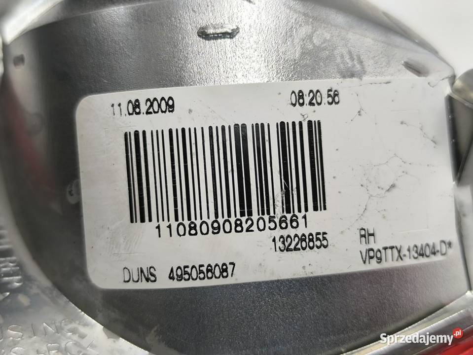 LAMPA BAGAŻNIKA PRAWA OPEL INSIGNIA A KOMBI