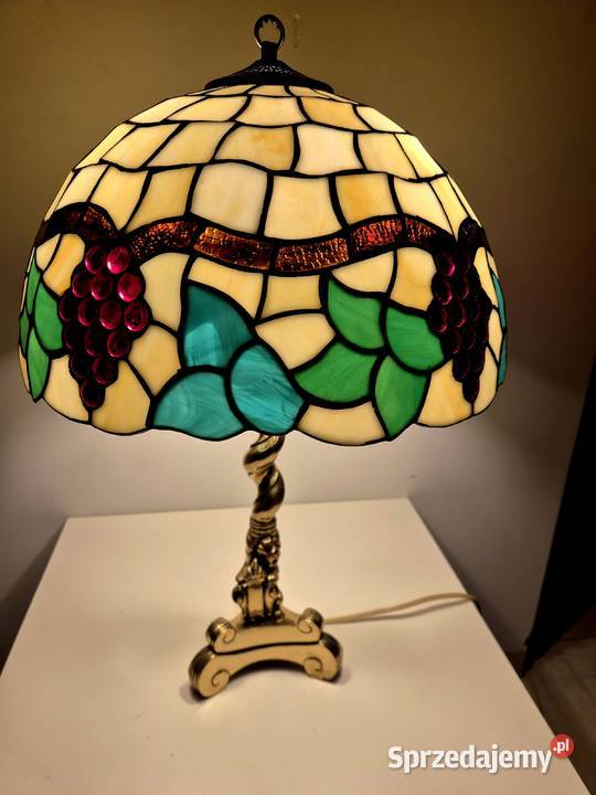 Lampa witrażowa w stylu Tiffany winogrona kujawsko-pomorskie Bydgoszcz
