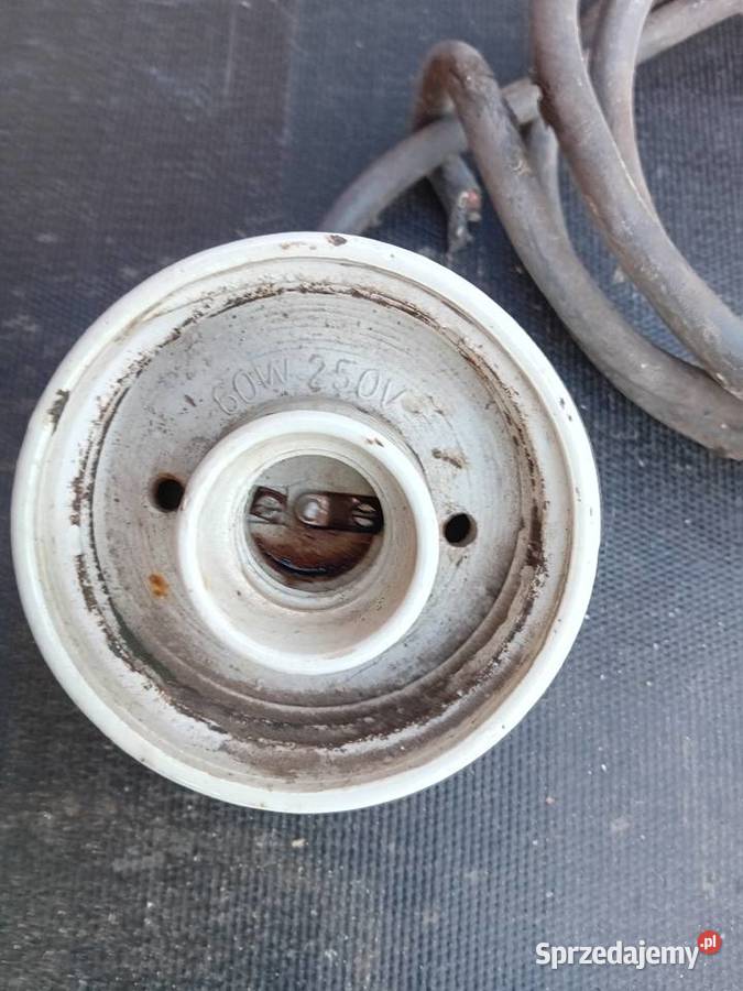 Oprawa porcelanowa ceramiczna do żarówki loft