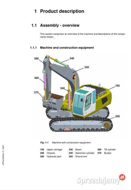 LIEBHERR R924 instrukcja obsługi DTR motoryzacja, transport Kielce