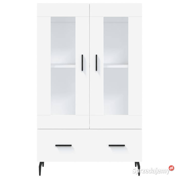 Wysoka szafka biała 695x31x115 materiał Warszawa sprzedam