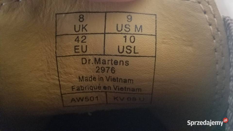 Dr Martens 2976 UK8 EU42 275 buty Skóra trzewiki