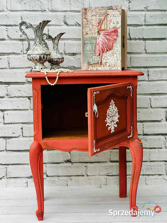 Szafka ręcznie malowana delikatny kolor Nocne