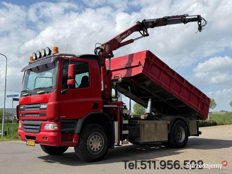 Wywrotka 4x4 z dzwigiem Daf CF Warszawa