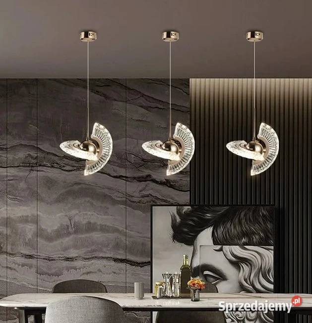 Żyrandol nowoczesny lampa wisząca glamour złota Warszawa