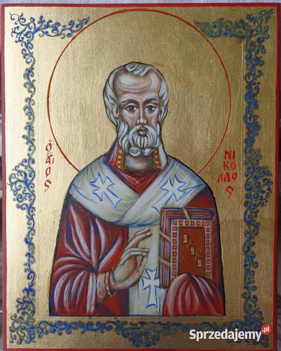 Ikona pisana Zwiastowanie 50 x 50 Malarstwo