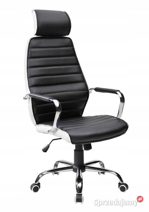 SKÓRZANY FOTEL BIUROWY KRZESŁO OBROTOWE VECOTTI 131cm Fotele i krzesła obrotowe Kalisz