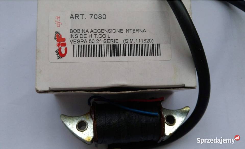 CEWKA ZAPŁONOWA ISKROWNIK PIAGGIO VESPA 50 2 Bielsk Podlaski