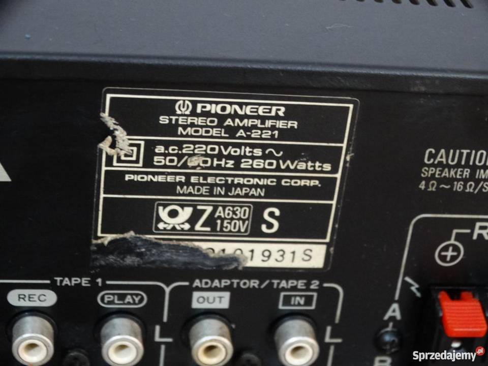 Wzmacniacz Pioneer A221 mocny 260 watWYSYŁKA podkarpackie