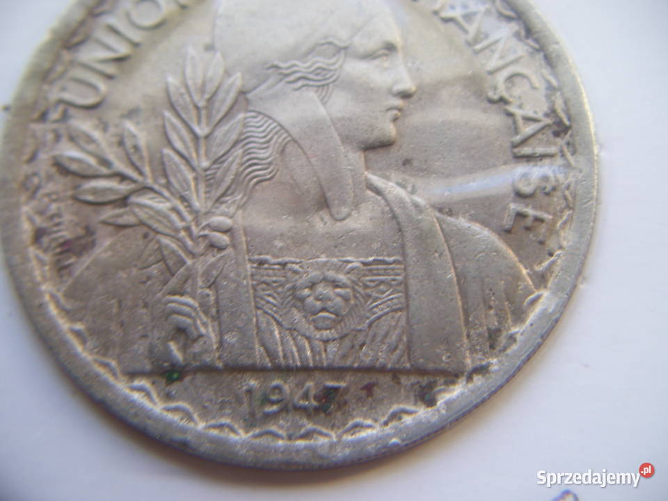 Stare monety 1 piastr 1947 Indie Francuskie podkarpackie Lesko sprzedam