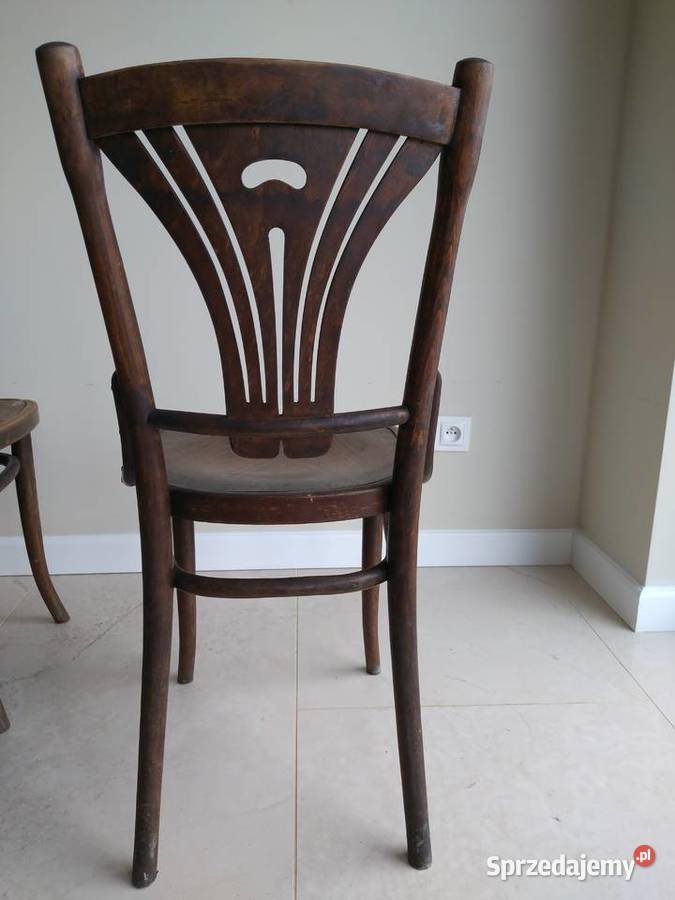 Secesyjne sygnowane krzesła gięte Thonet 1910 r Bytom sprzedam