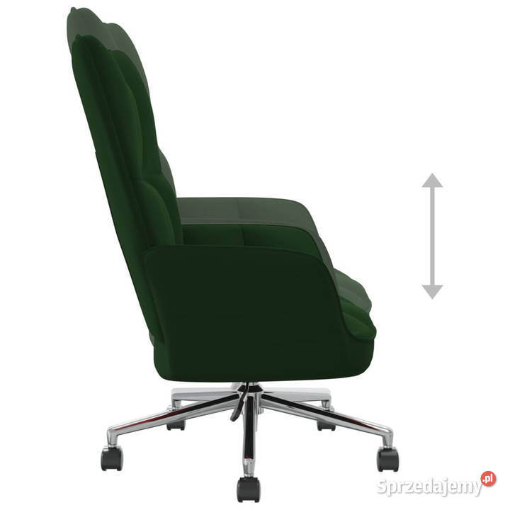 Fotel ciemnozielony obity aksamitem WM328163 Warszawa