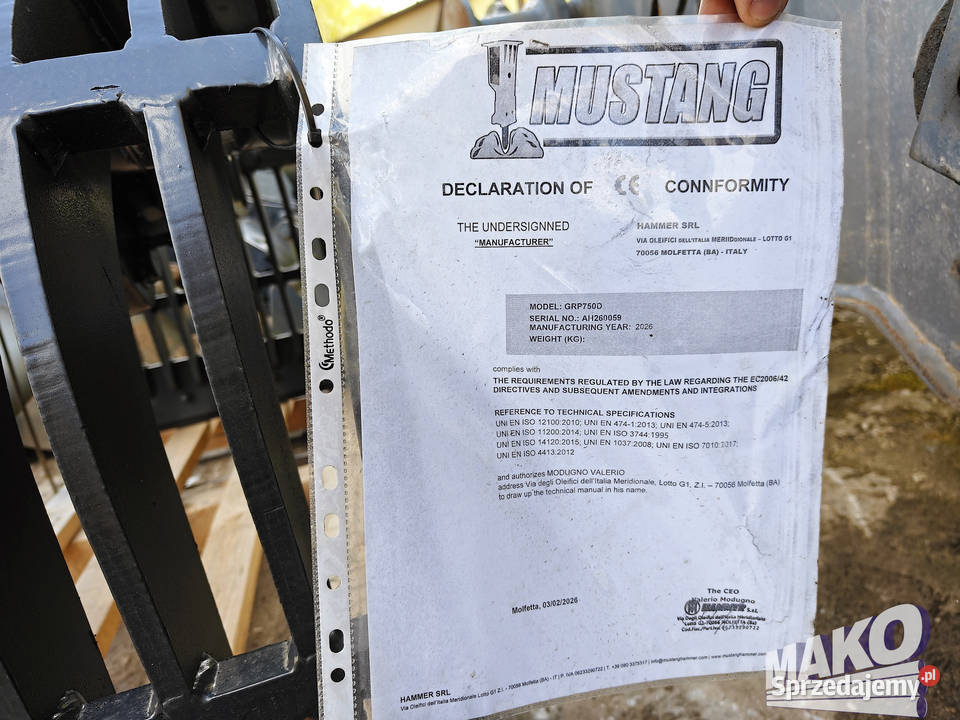 Okazja NOWY Chwytak sortujący wyburzeniowy sprzedam