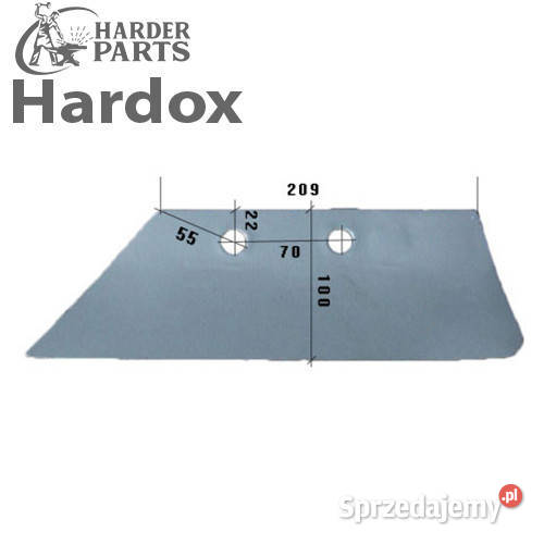 Lemiesz przedpłużka HARDOX 066869L do pługa podlaskie Suwałki