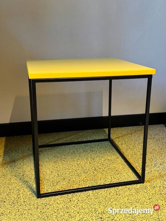 stolik kawowy x2 zestaw żółtoczarnych stolików Meble Chorzów