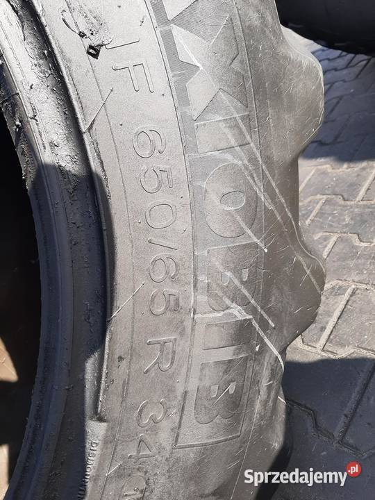 Opona używana rolnicza 65065R34 MICHELIN AXIOBIB Zaścianki