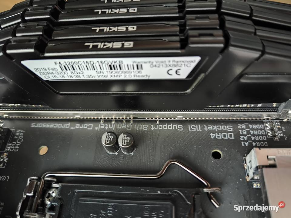 GSkill Ripjaws V DDR4 32 GB 4x8GB 3200MHz CL16 Piaseczno sprzedam