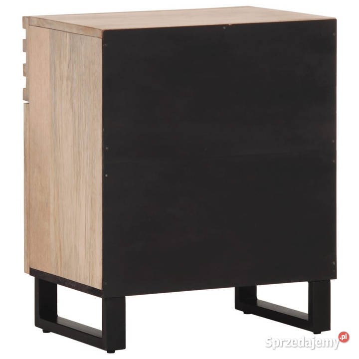 Szafka nocna biała 50x34x60 lite drewno mango Warszawa