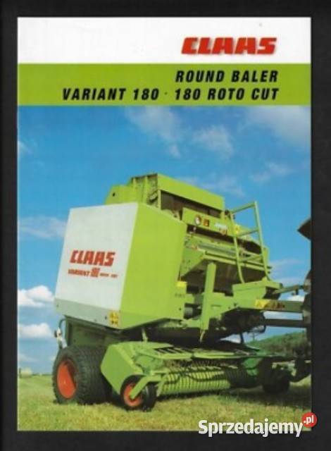 Claas Variant 180 180RC Instrukcja katalog Szamotuły