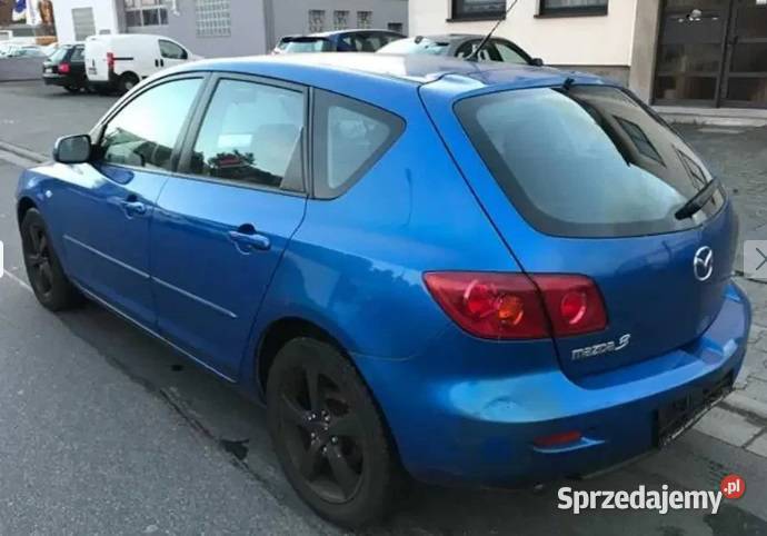 Mazda 3 silnik skrzynia chłodnice lampa air bag 163000km Jabłonowo-Zamek