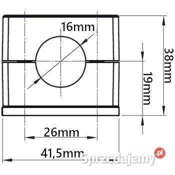 5x OBEJMA POJEDYNCZA 16 mm MOCOWANIE PRZEWODÓW Solec Kujawski sprzedam