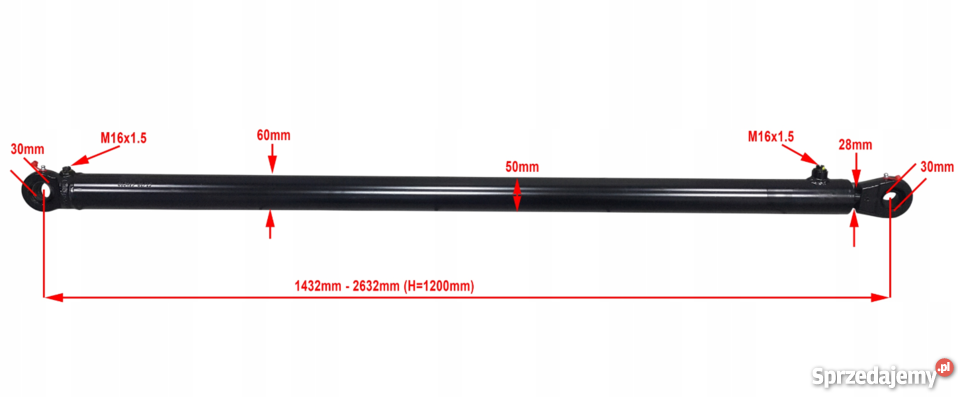 Siłownik Hydrauliczny Cylinder SKOK 1200 Pozostałe sprzedam