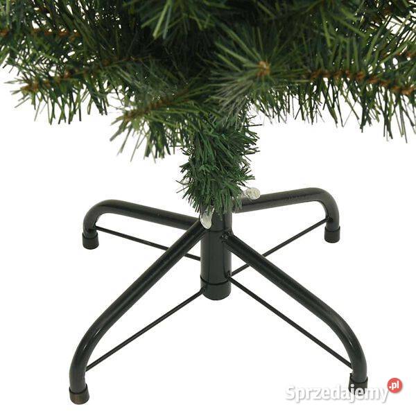 vidaXL Smukła sztuczna choinka ze stojakiem mazowieckie Warszawa
