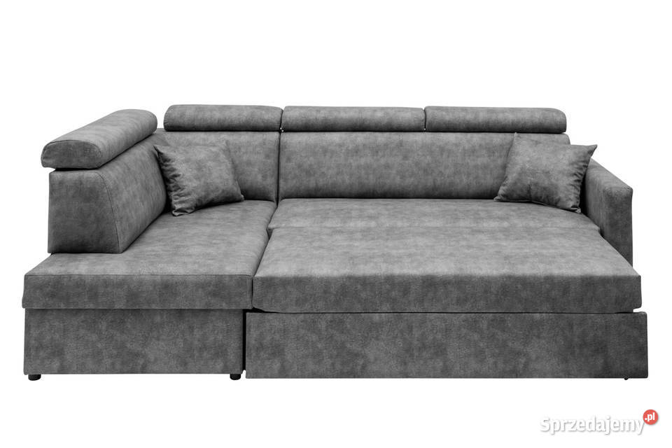 Narożnik Szary Duży z Funkcją Spania WOJTEK II Rzeszów