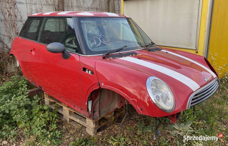 Karoseria Mini Cooper R50 czerwona kompletna Rok produkcji 2002 śląskie