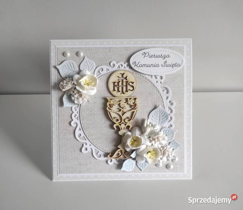 Kartka w pudełku ręcznie robiona Pamiątka Łódź