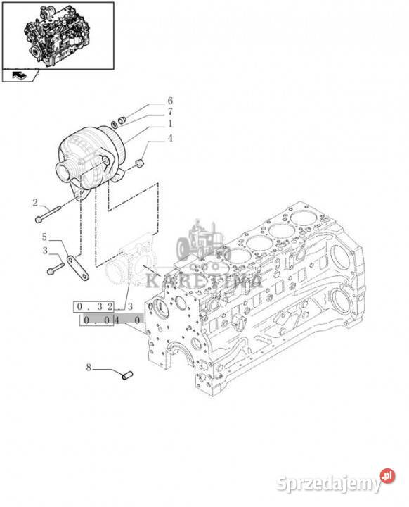 Holland T6010 Regenerowany alterna 14v 150a w Jastrzębniki