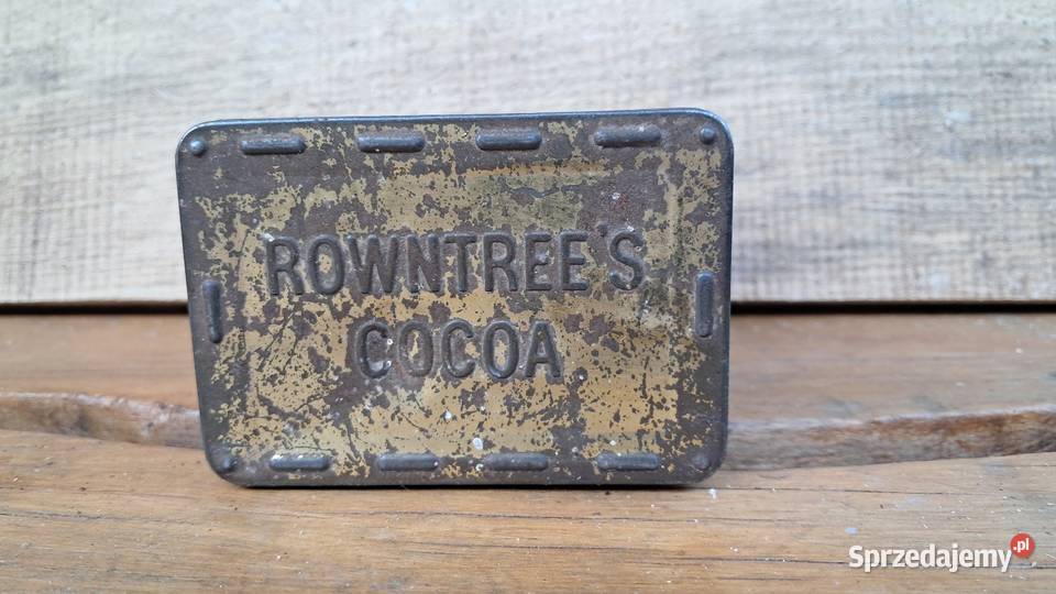 zabytkowa puszka kakao Rowntrees Cocoa