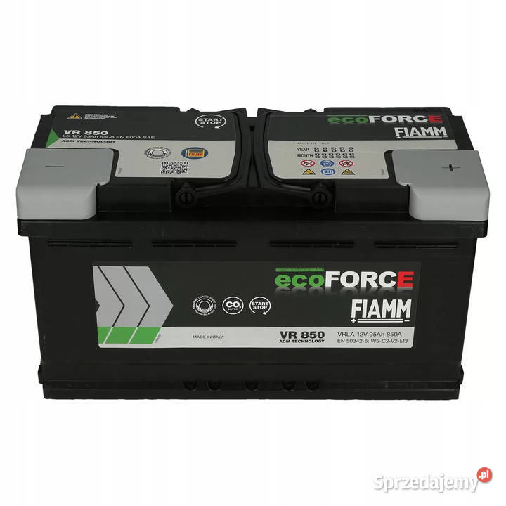 Akumulator 95AH Fiamm ECOFORCE AGM DOWÓZ pomorskie Gdańsk