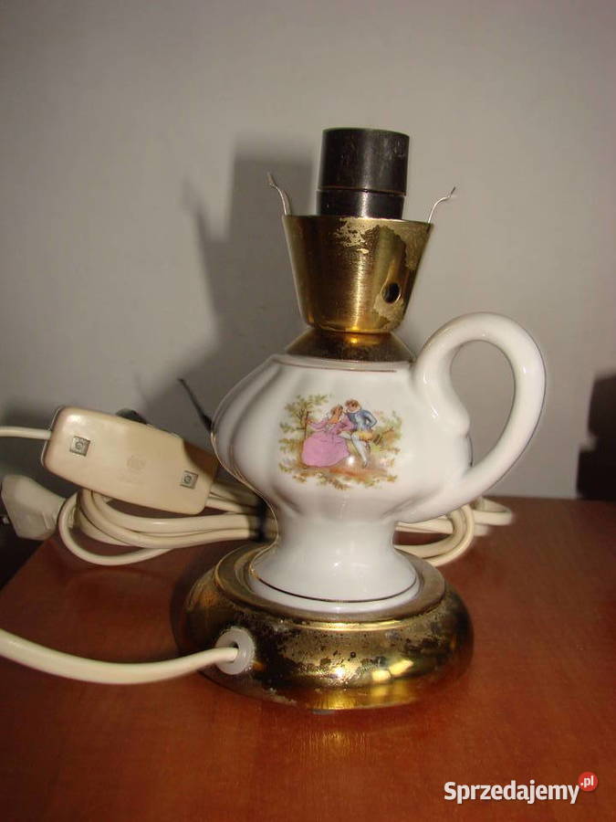 Polam Poznań porcelanowa lampka nocna PRL
