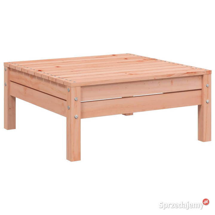 Sofa ogrodowa z poduszkami i podnóżkiem drewno Warszawa