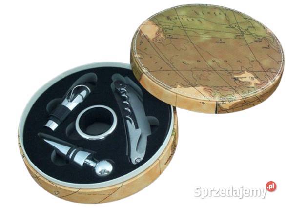 Zestaw do Wina Okrągły Mapa Zatyczka Korkociąg śląskie Ostrowy nad Okszą