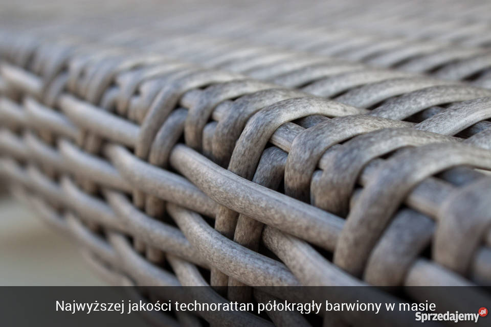 Leżak ogrodowy technorattan CARLO szary Łaskarzew sprzedam