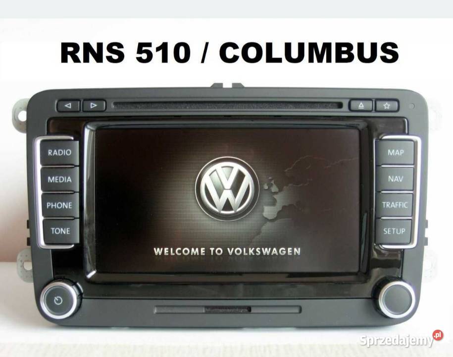 Polskie menu polski lektor Mapa VW RNS 510 810 Aleksandrów Łódzki sprzedam
