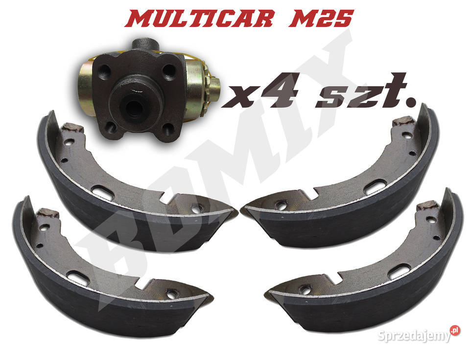 Szczęka hamulcowa cylinerki Multicar M25 komplt Zestawy naprawcze