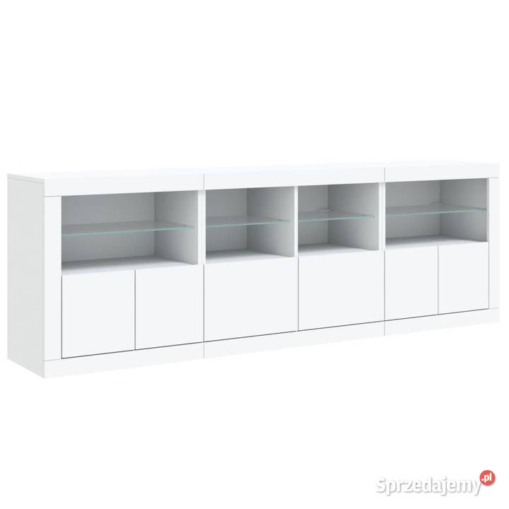 Szafka z oświetleniem LED biała 202x37x67 Warszawa
