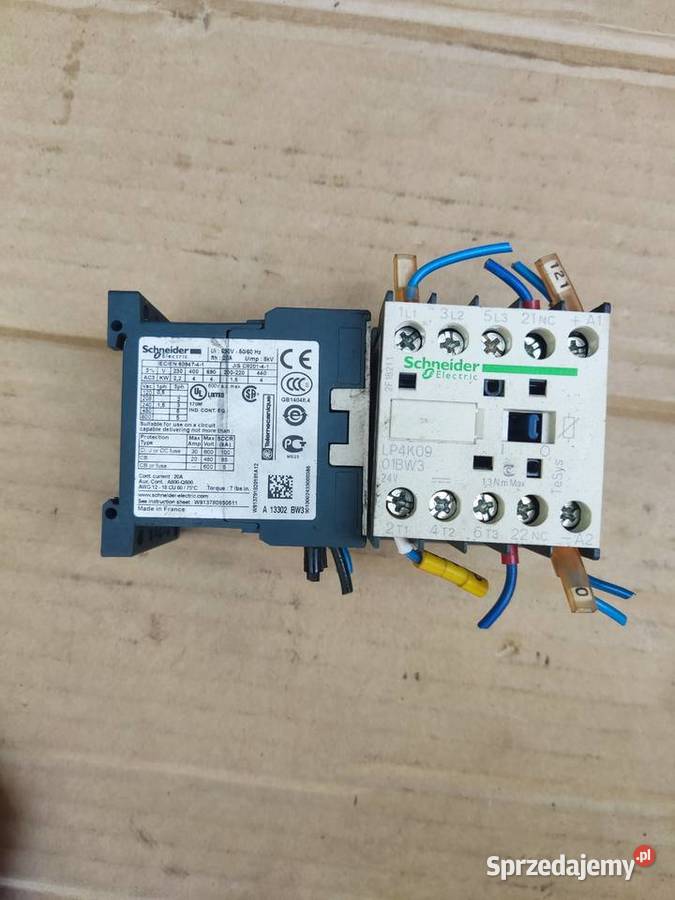 Zestaw styczników Schneider TeSys 24V DC Kotlin
