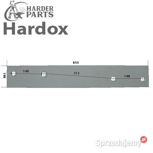 Płoza długa HARDOX 123165L części do pługa KRONE Części zamienne Suwałki