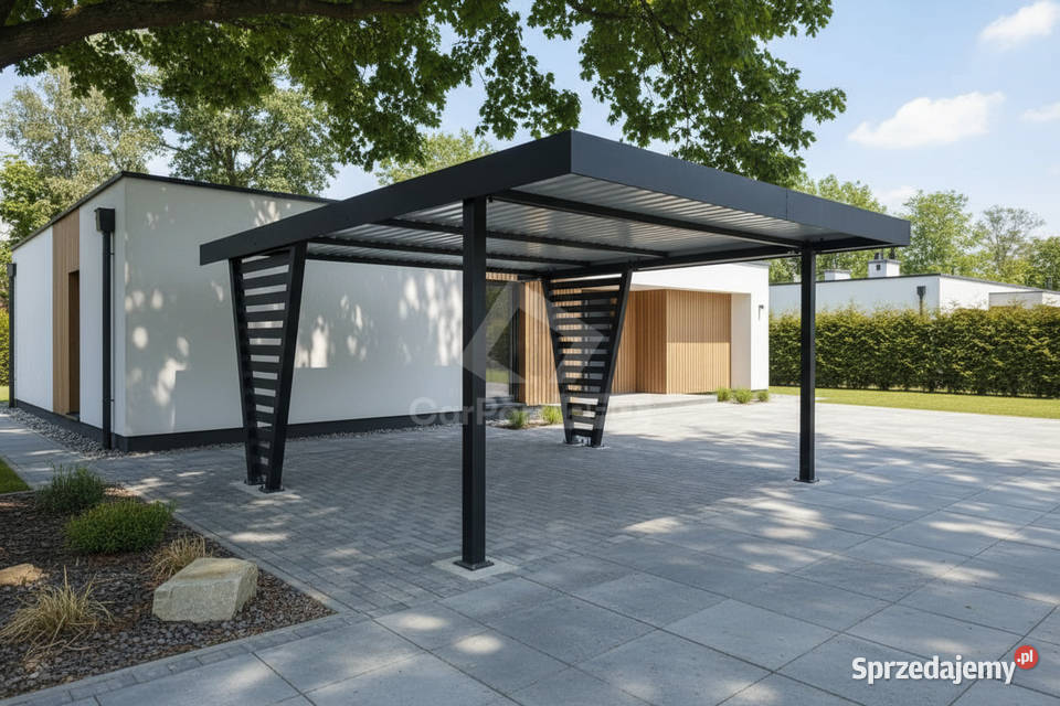Carport V PREMIUM 48x5m Wypełnienie panelami Oświęcim