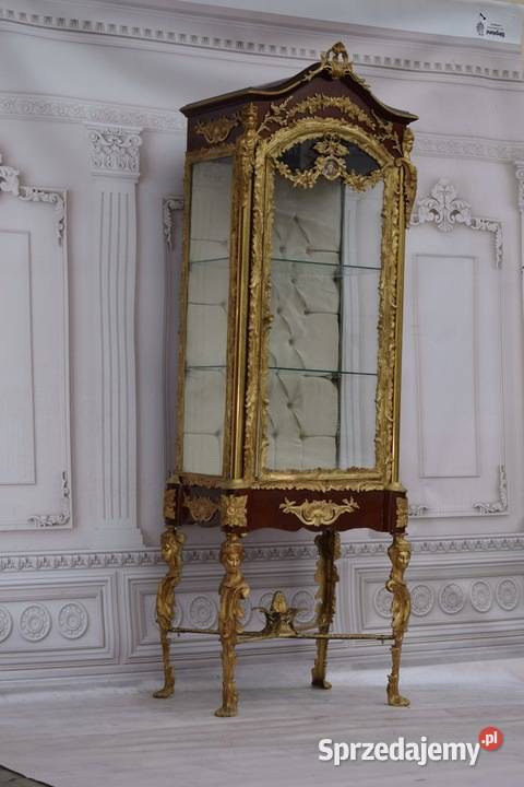 Witryna EMPIRE Gablotka z Brązu Złoconego Kraków