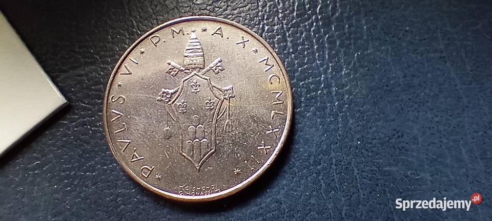 Stare monety 50 lir 1972 Watykan Antyki, Sztuka, Kolekcje Lesko