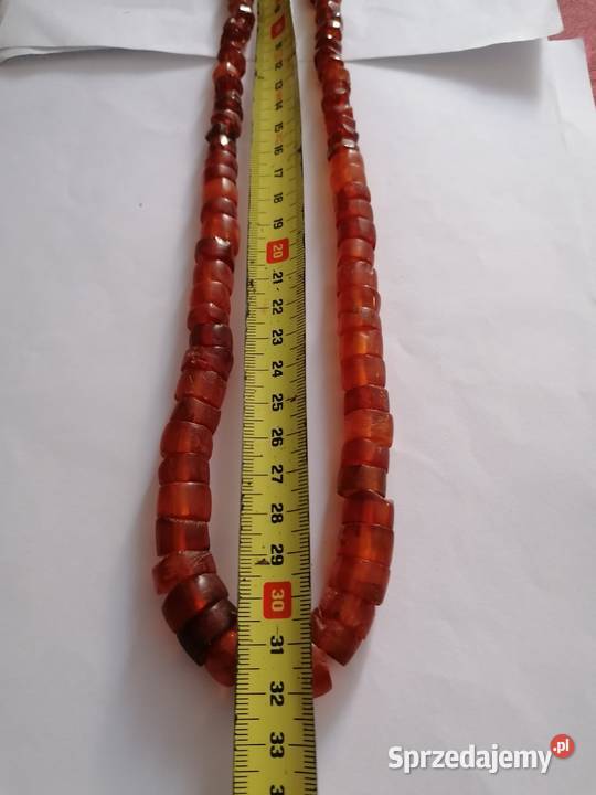 Stary Naszyjnik Bursztyn Vintage