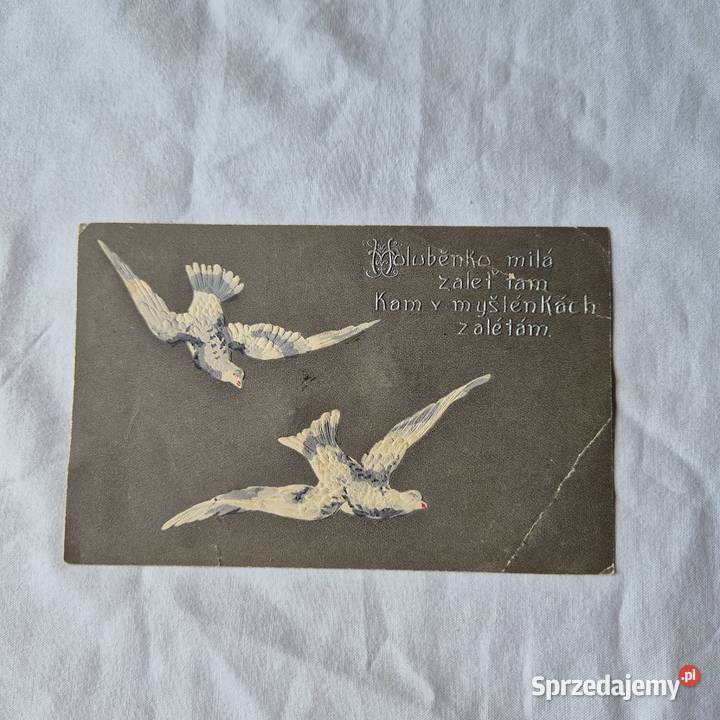 Stara pocztówka unikat tłoczona Brzesko