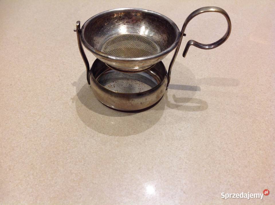 Stare Posrebrzane Sitko na Herbatę Nowa Sól